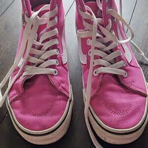 Vans Women's Pink High-Top Sneakers